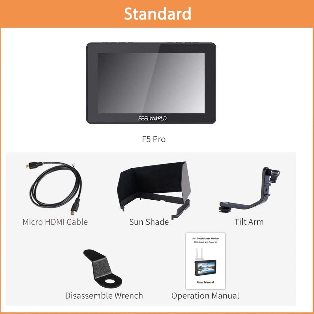 6 Inch 4K Touchscreen Camera Field Monitor