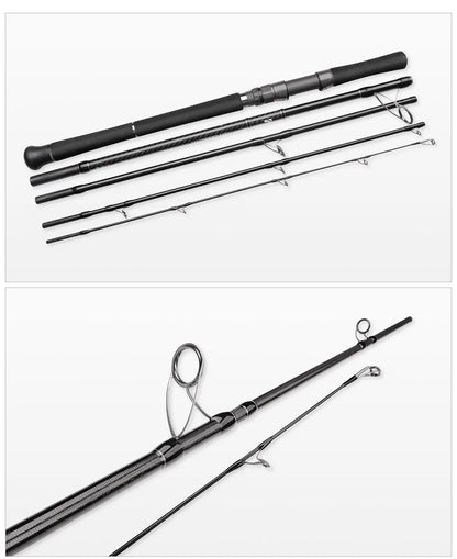 Portable 2.9m MH Spinning Fishing Rod 80g Lure