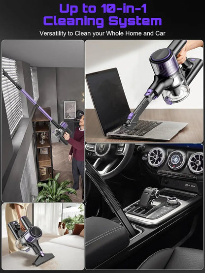 10in1 Powerful Cordless Vacuum Cleaner for Home and Car