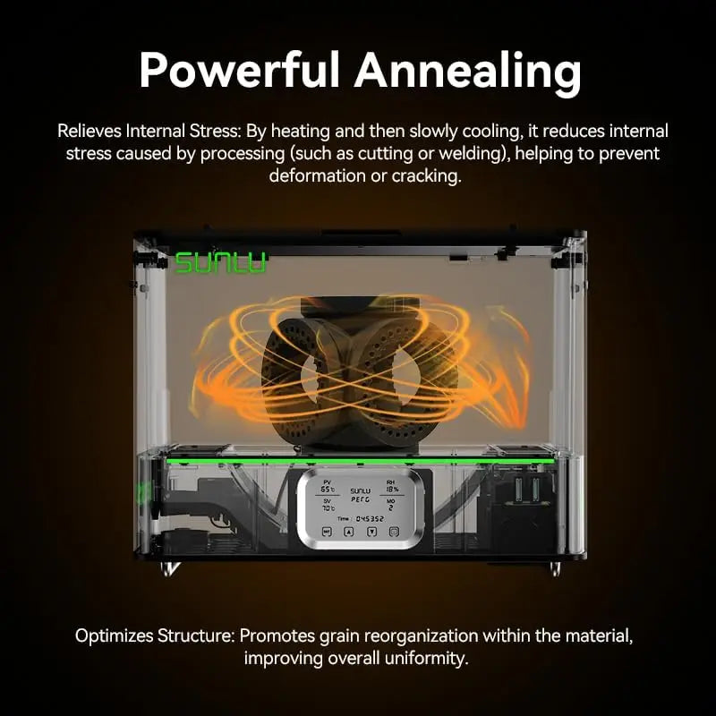 Filament Dryer E2 110 C High Temp Drying and Annealing