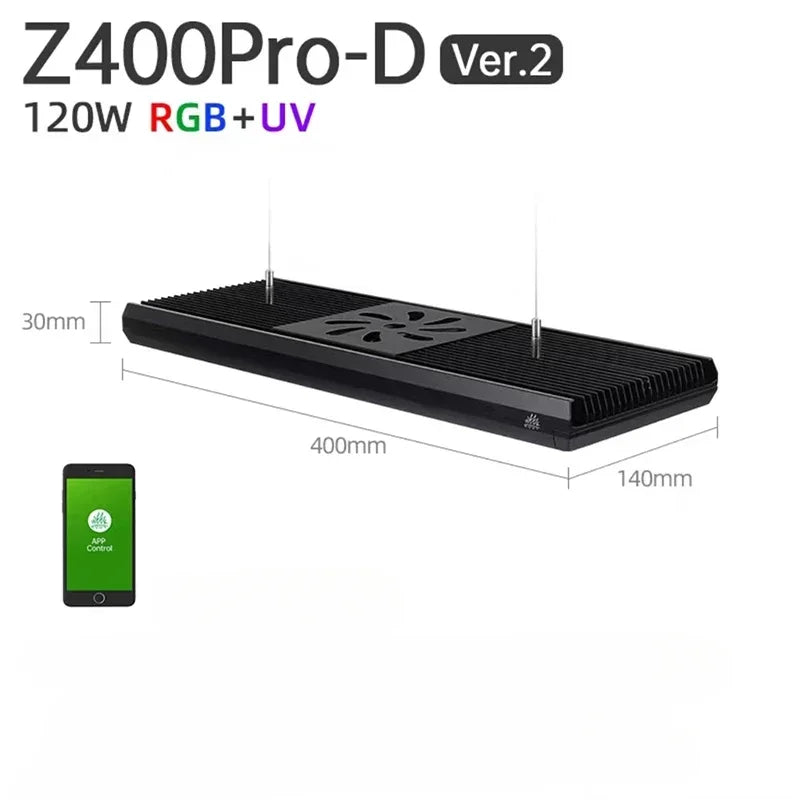 Z400Pro RGB UV Aquarium Grow Light with Suspension Kit
