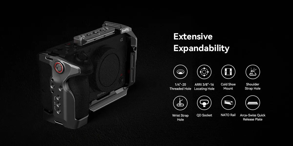 Aluminum Protective Camera Cage for Sony FX3 FX30