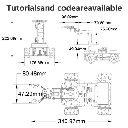 Programmable 4DOF Robot Arm STEM Education Kit