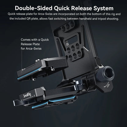 Compact V Lock Battery Mount with Arca Support
