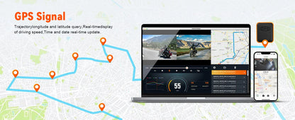 Waterproof Motorbike DVR Camera Dual Lens GPS Ready