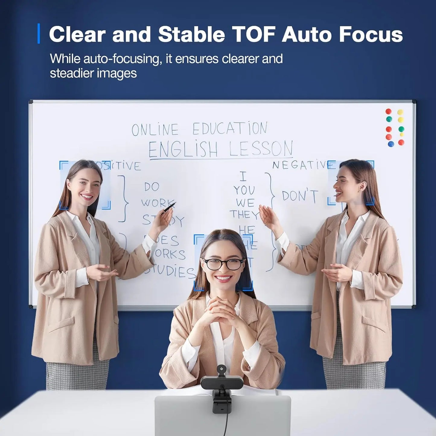 4K Autofocus Webcam with Dual Noise Cancelling Microphones