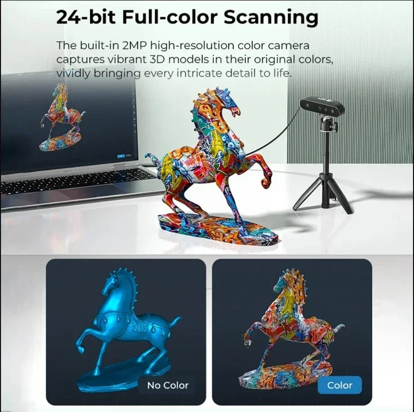High Precision Handheld 3D Scanner 30FPS Full Colour