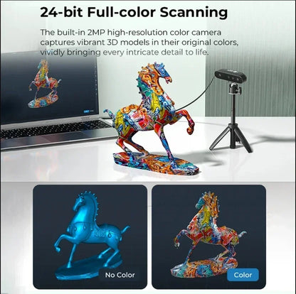 High Precision Handheld 3D Scanner 30FPS Full Colour