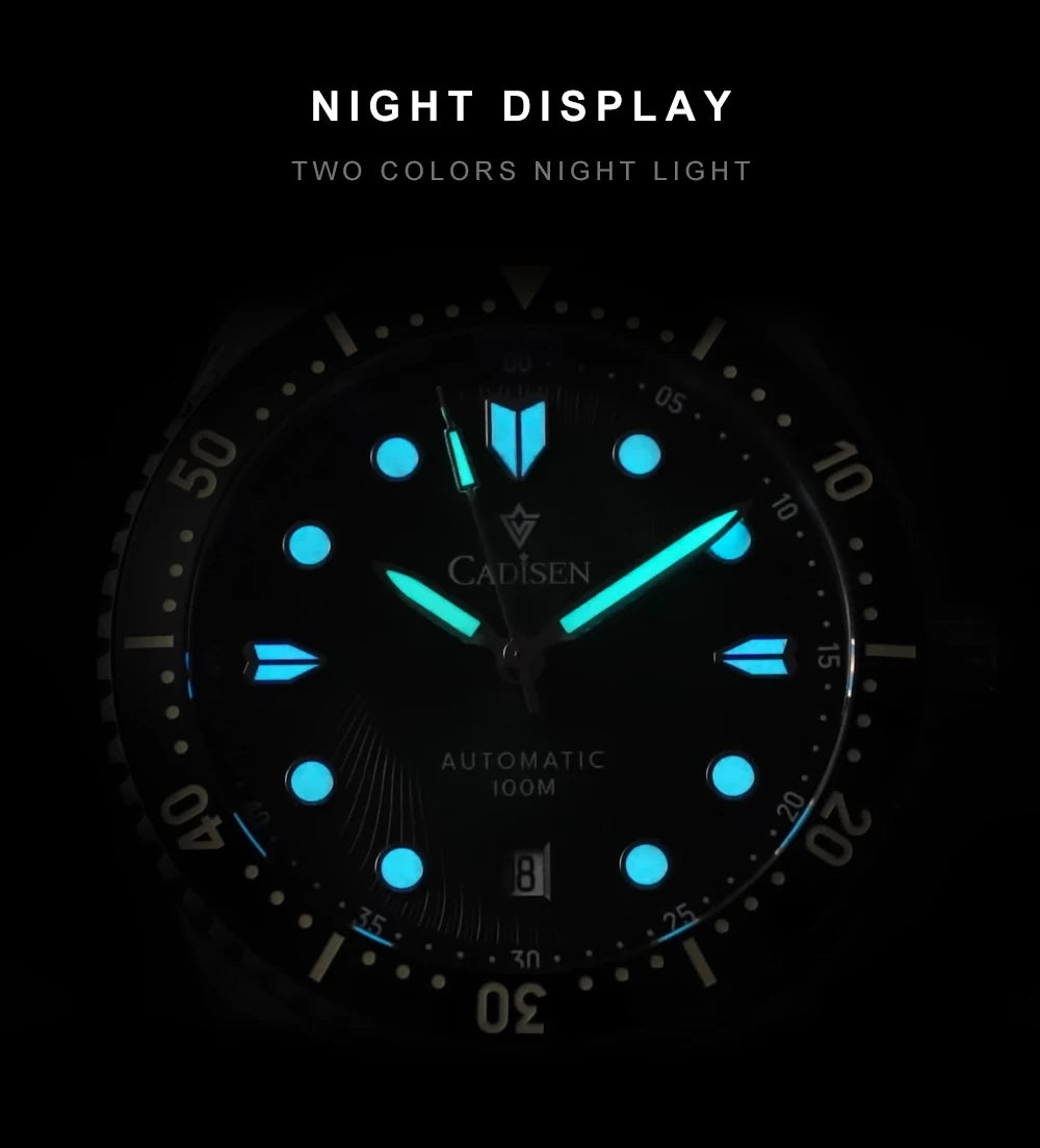 Automatic Mechanical Watch Sapphire Glass Waterproof White