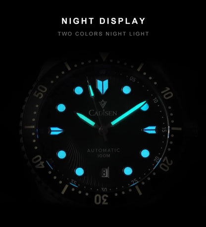 Men’s Automatic Watch Sapphire Crystal 100M Waterproof Green