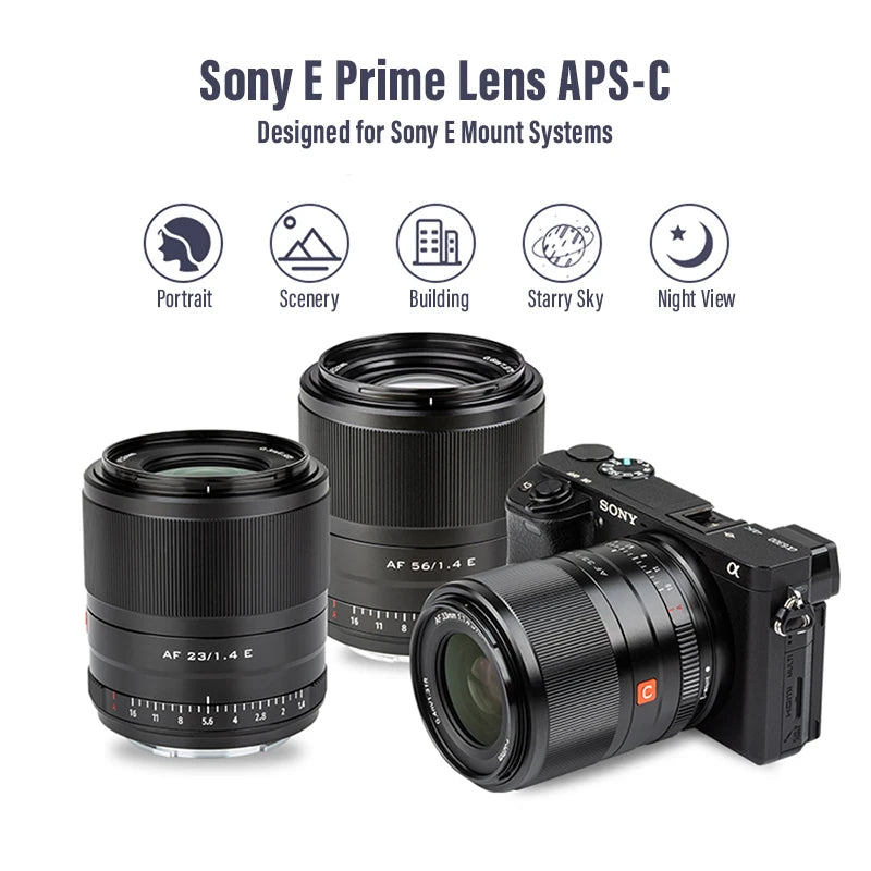 23mm F1.4 Auto Focus Prime Lens for Sony E-Mount