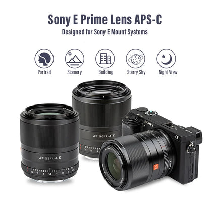 23mm F1.4 Auto Focus Prime Lens for Sony E-Mount