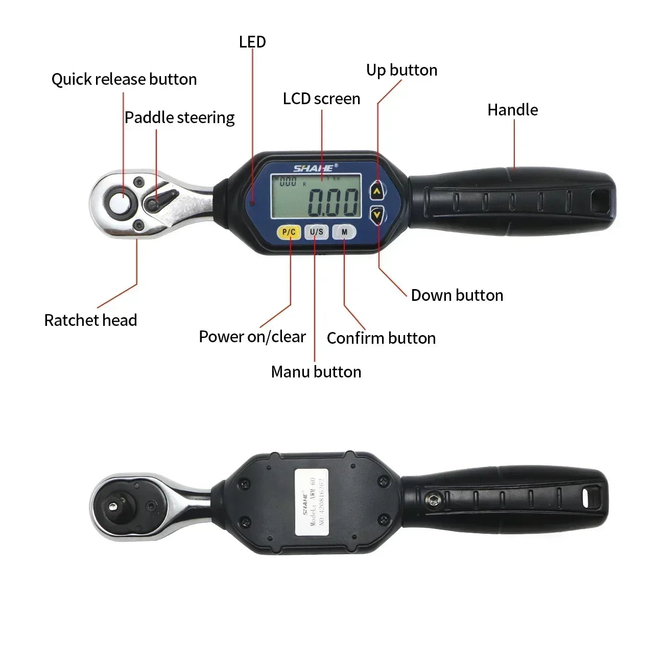 Professional Digital Torque Wrench for Bike and Car Repairs