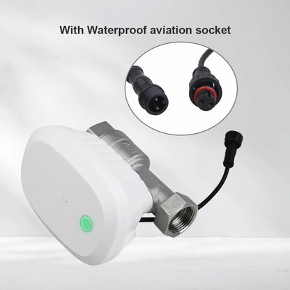 Smart WiFi DN20 Water Meter with Flow and Temperature Control
