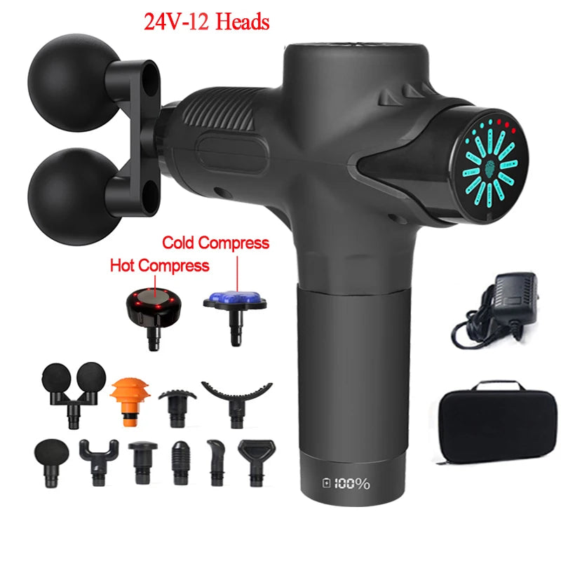 High Frequency Muscle Massage Gun with Hot and Cold Therapy