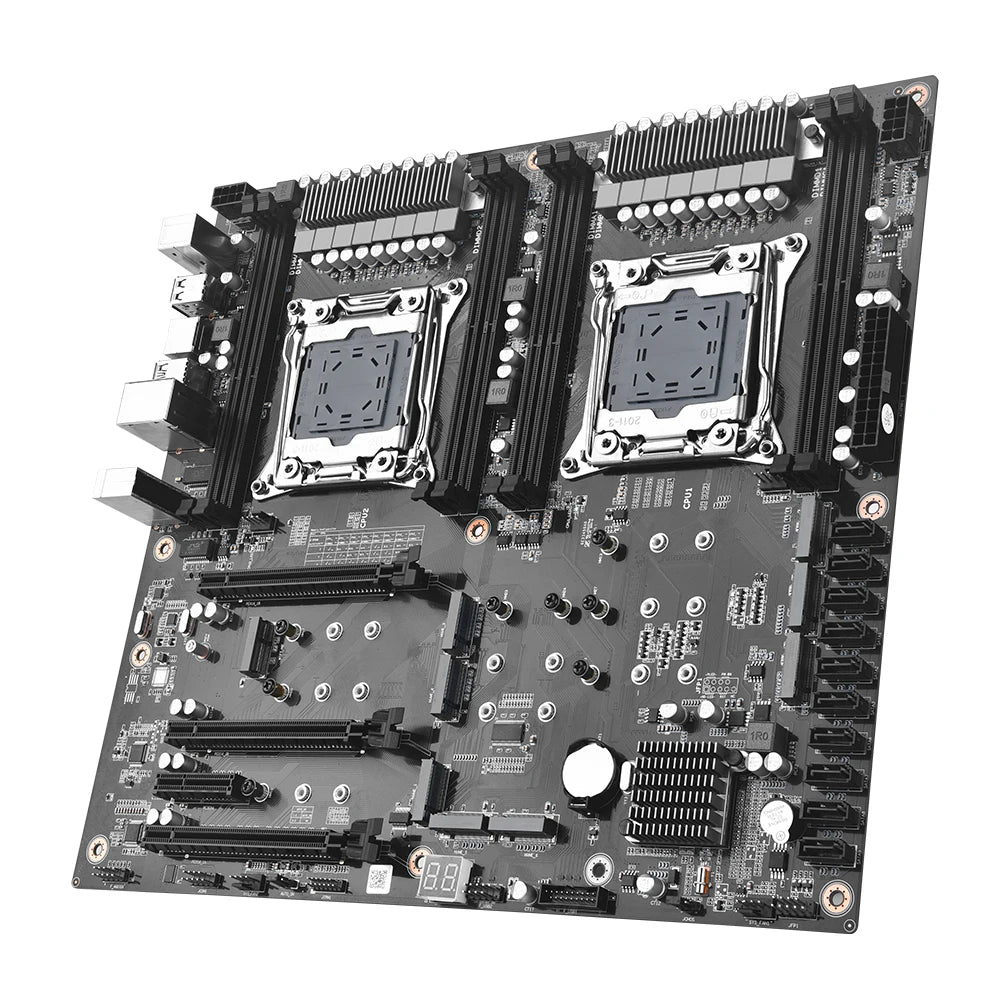 Dual LGA2011-3 X99 Motherboard 10 SATA 8 M.2 NVMe