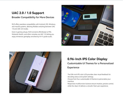 4K Audio Portable DAC and Headphone Amp Black