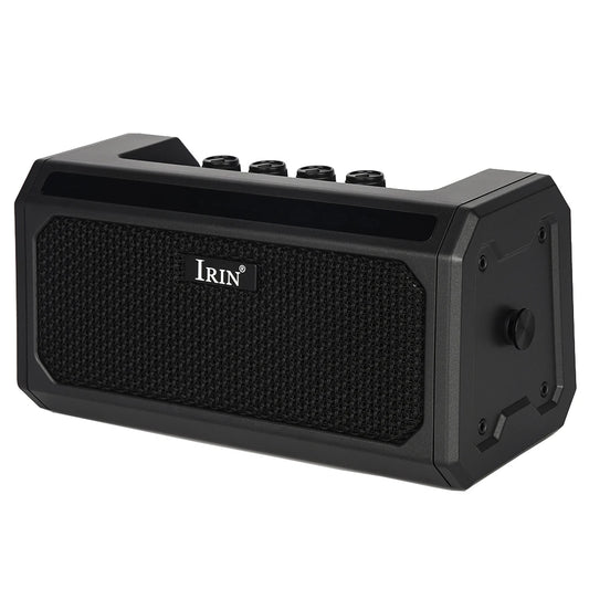 Portable 10W Black Guitar Amp with Rechargeable Battery