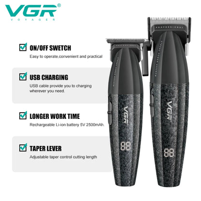 Professional 9000 RPM Hair Clipper Rechargeable Trimmer