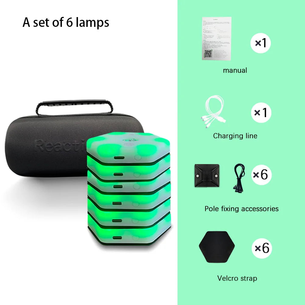 6 Lamp LED Reaction Training System for Athletes