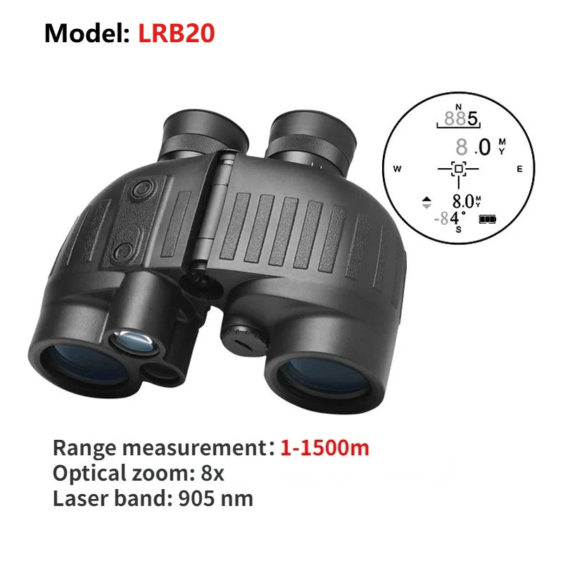 8×40 HD Binoculars Waterproof Bird Watching Rangefinder Compass