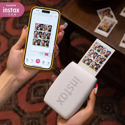 White Portable Smartphone Photo Printer with Bluetooth