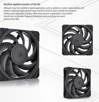 High-Performance Brown CPU Cooler Silent Dual Fan Radiator