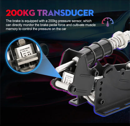 Adjustable Pressure Pedal Set for PC Racing Simulators