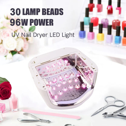 Rechargeable UV LED Nail Dryer Metallic Reflector Base
