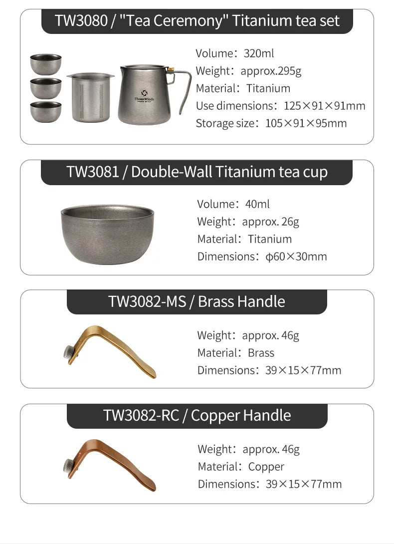 Portable Camping Tableware and Kettle Set