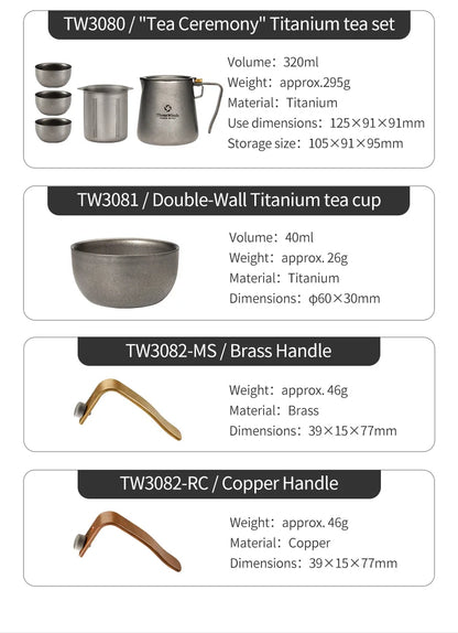 Portable Camping Tableware and Kettle Set