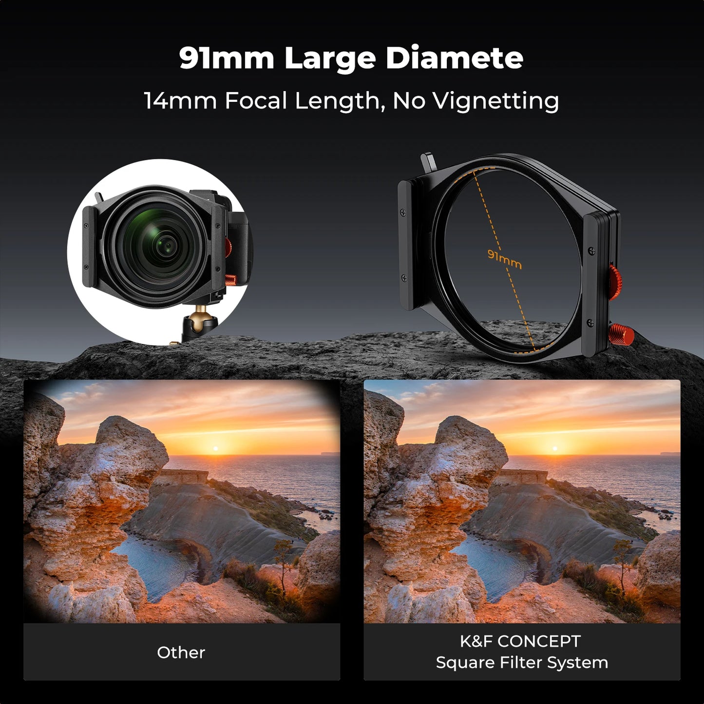 Camera Square Filter Set with ND1000 and GND8