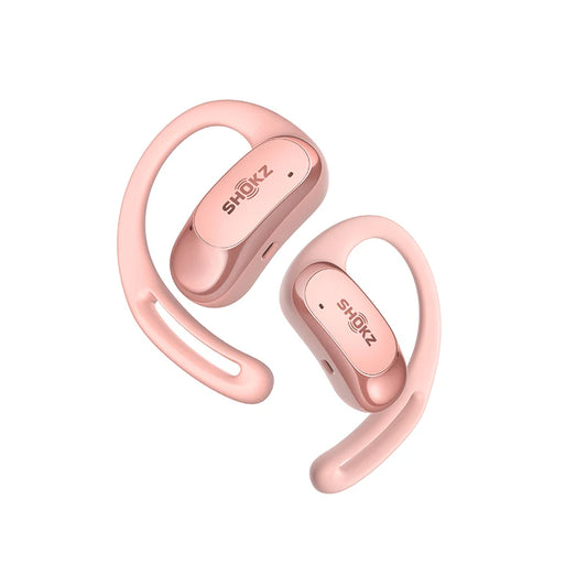 Lightweight Pink Bluetooth Headphones with Noise Reduction