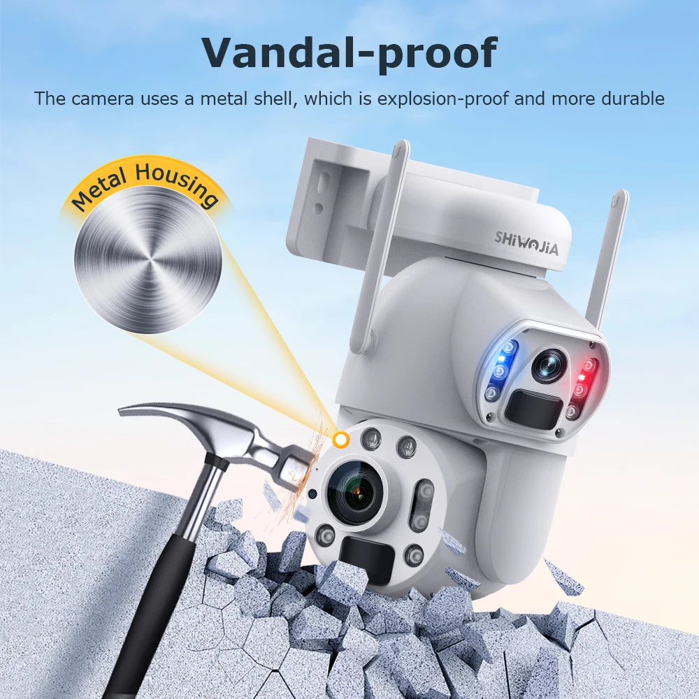 12MP Dual Lens Solar CCTV Camera 32GB 36X Zoom