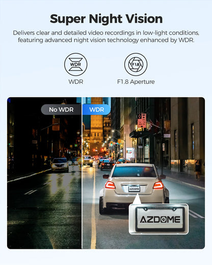 Ultra HD 4K Dash Cam with 128GB and Parking Monitor