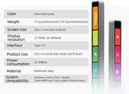 Programmable Touch Bar Shortcut Controller for Adobe & Gaming