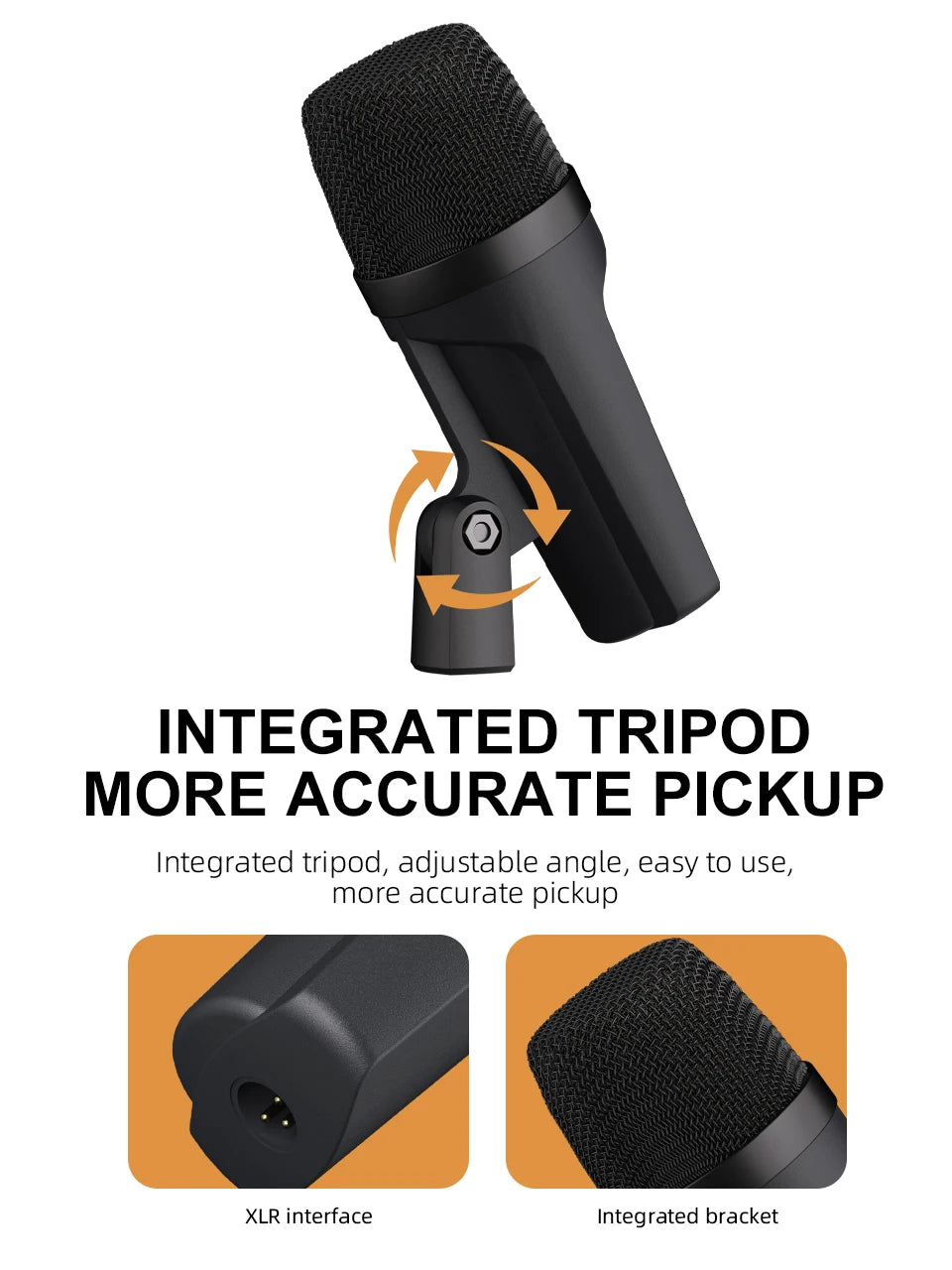 7 Piece Kick Snare Tom Cymbal Mic Recording Set