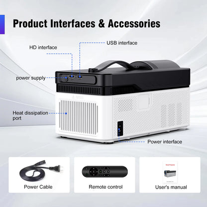 Ultra Short Throw 1080P Smart Projector with Auto Focus