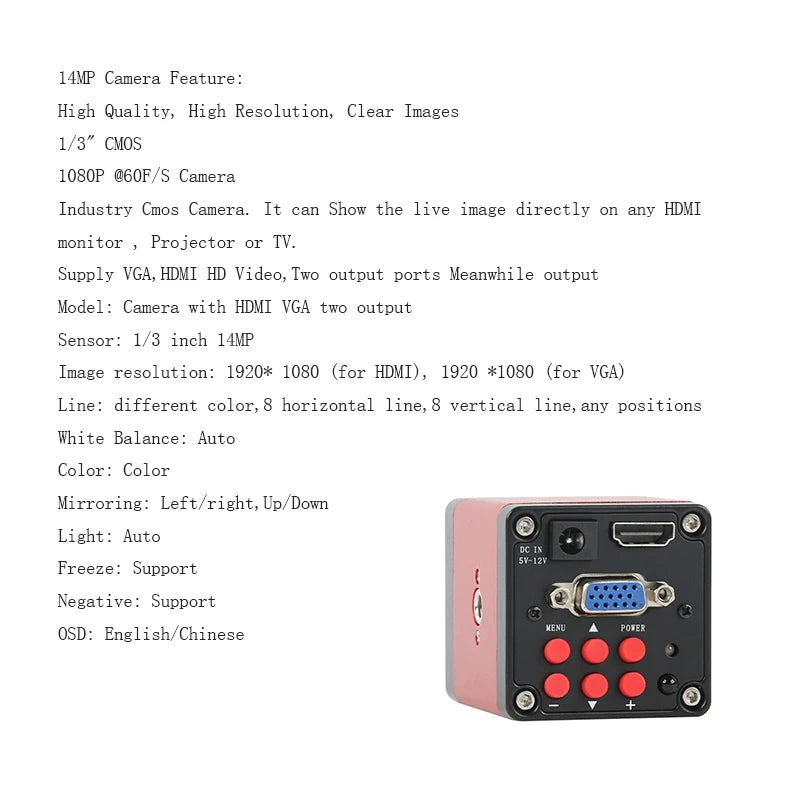 13MP Digital Microscope Camera Full Set 51CM