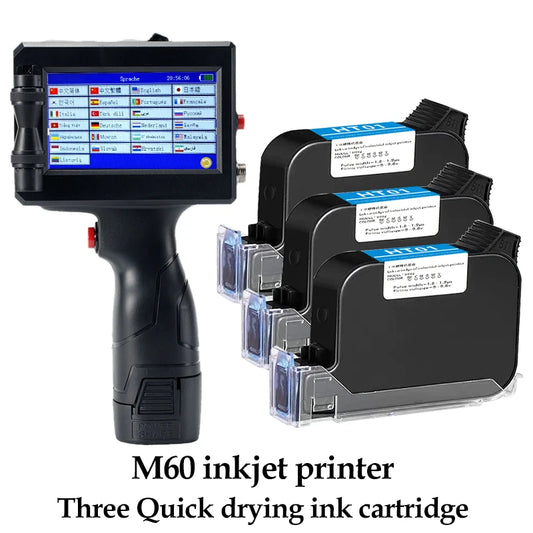 Handheld Inkjet Printer 3 Ink for Date and Code