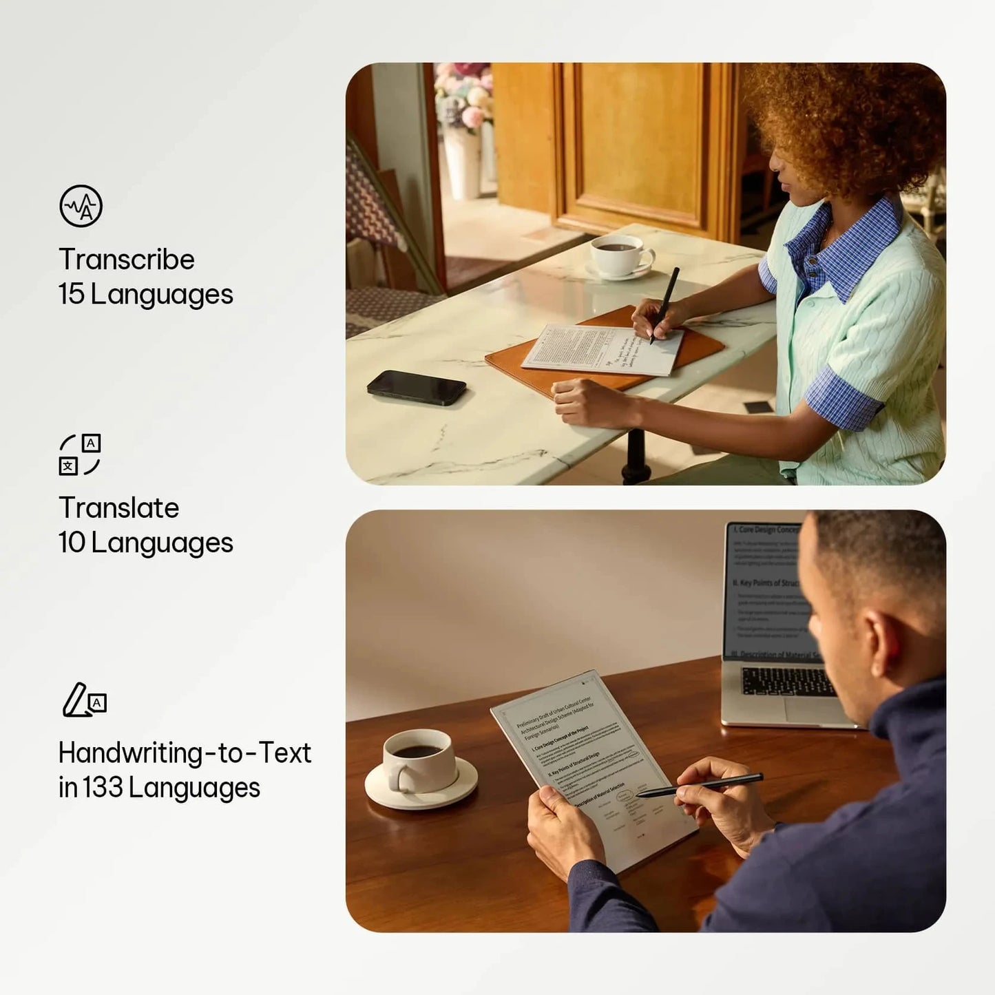 Smart E Ink Notebook 10.65 Inch AI Tablet Grey