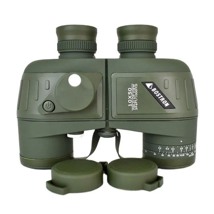 10x50 Waterproof Military Binoculars with Compass for Hunting