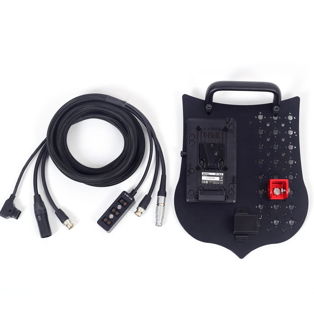 Compact V-Mount Power Handle for On-Set Use