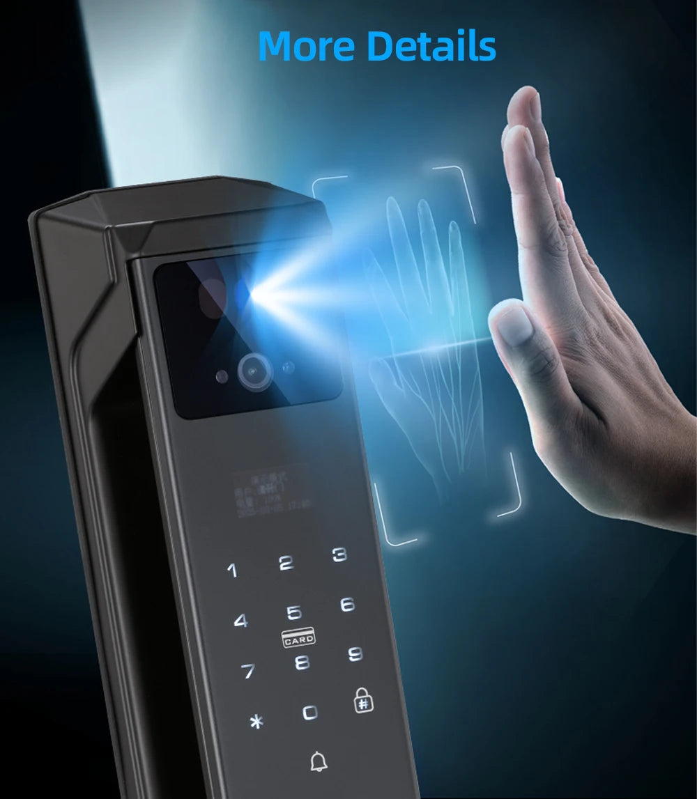 Secure Home Lock with Visual Cat Eye & App
