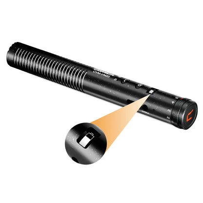 USB-C Shotgun Microphone for Smartphones and Laptops
