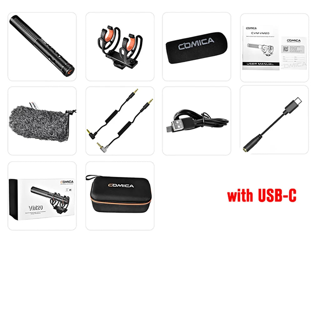 Professional Super Cardioid Type-C Microphone VM20