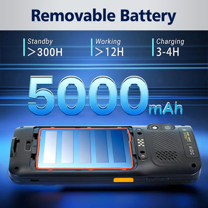 Rugged Android 11 PDA with Charging Base and Scanner