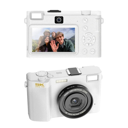 Professional 5K Camcorder with 3 Inch LCD and Zoom