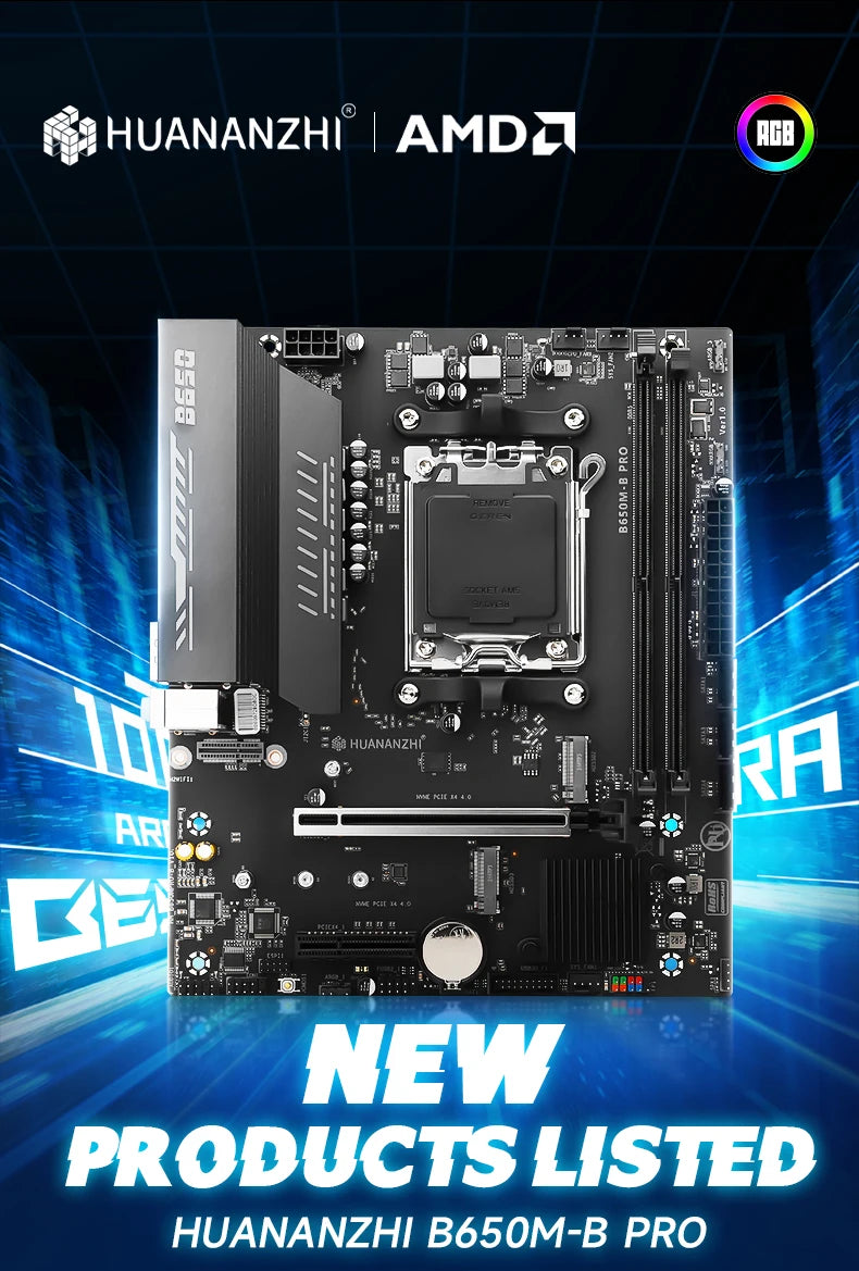 B650M Gaming Motherboard DDR5 NVMe SSD WiFi