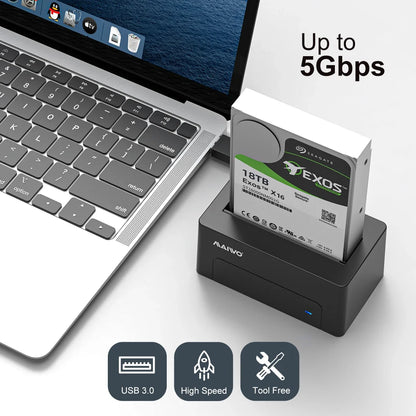 5Gbps HDD Docking Station 2.5/3.5 SATA USB Adapter
